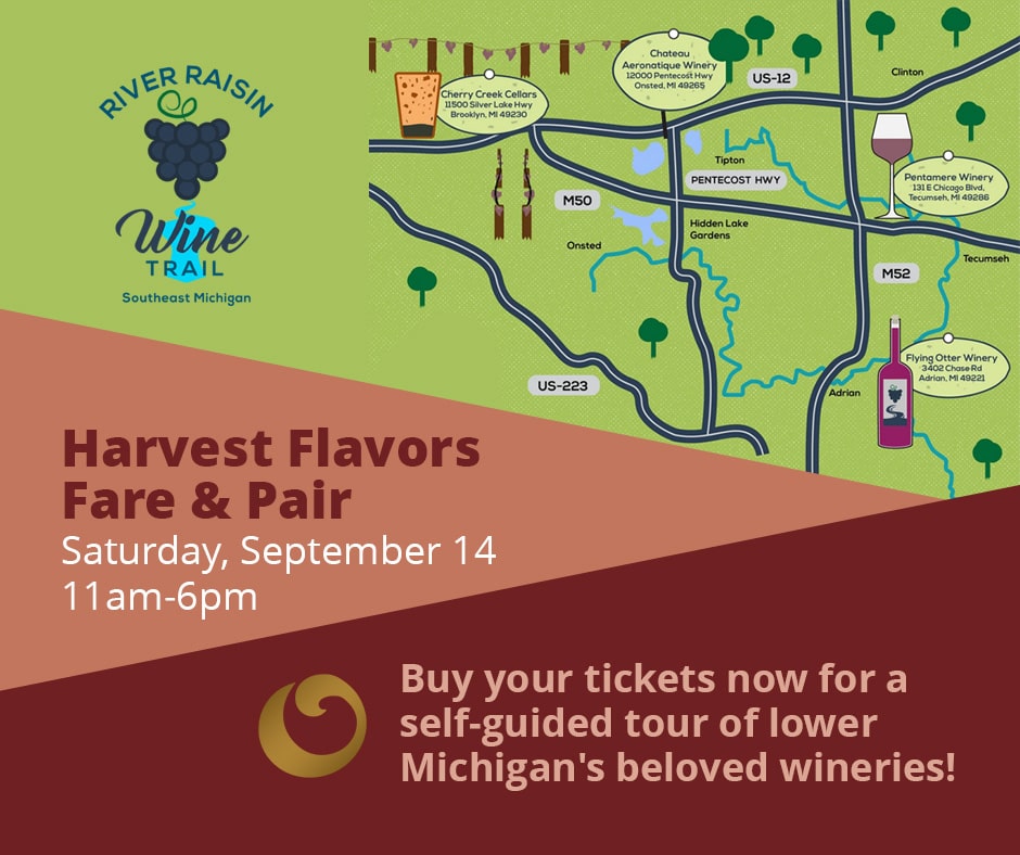 Harvest Flavors Fare and Pair Saturday September 14, 2024